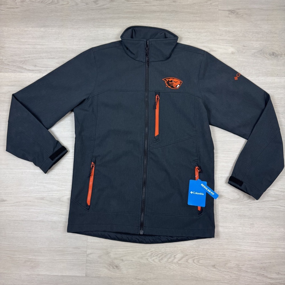 Columbia Oregon State Beavers Ascender Softshell Jacket Mens Small Black